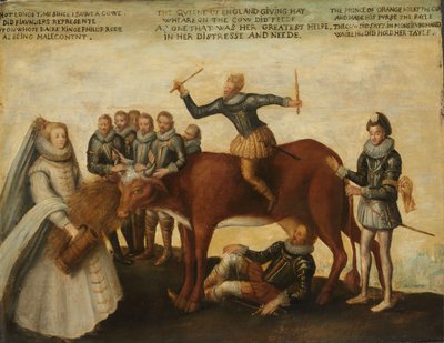 The Dairy Cow: The Dutch Provinces, Revolting against the Spanish King Philip II, Are Led by Prince William of Orange, The States General Entreat Queen Elizabeth I for Aid by Unknown